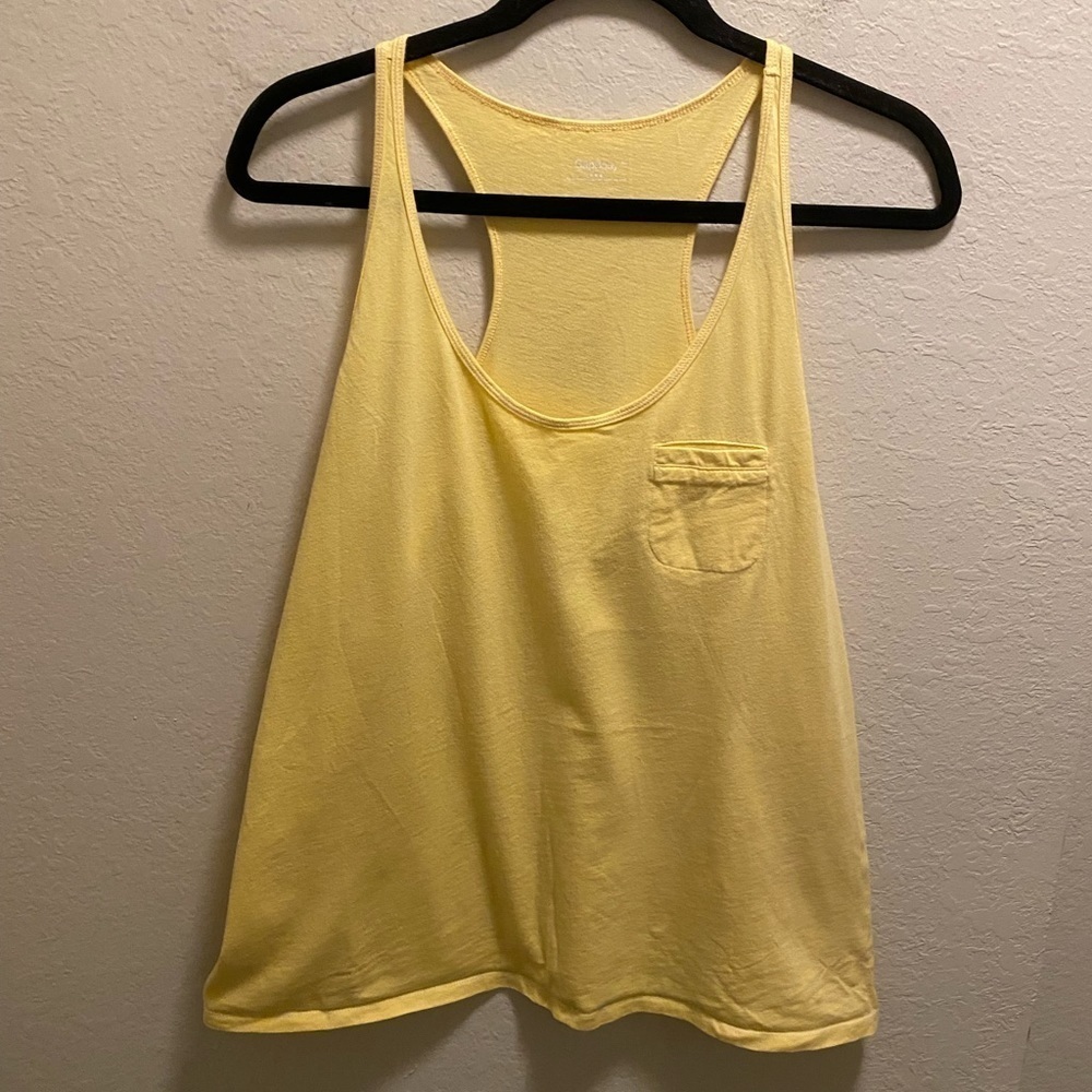 GapBody Yellow Pocket Tank Size XL